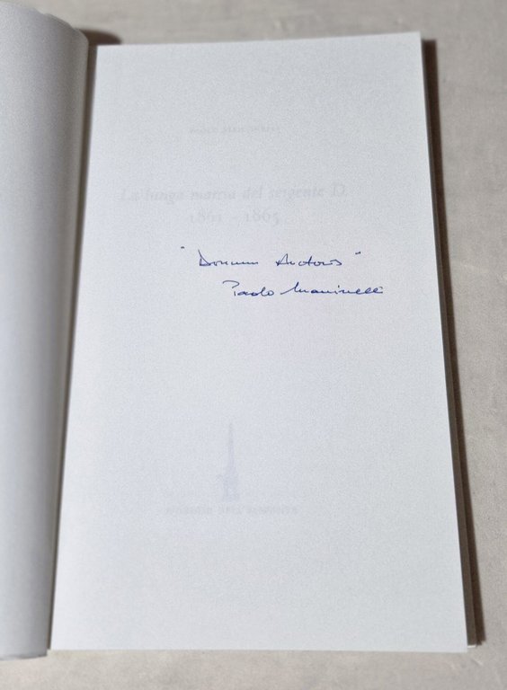 La lunga marcia del sergente D. 1861-1865