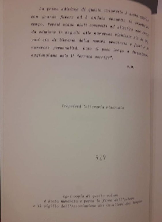 LA MAGIONE-CASA TEMPLARE SULLA VIA FRANCIGENA(1985)
