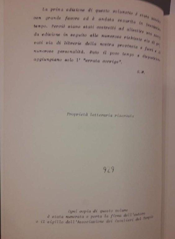 LA MAGIONE-CASA TEMPLARE SULLA VIA FRANCIGENA(1985)