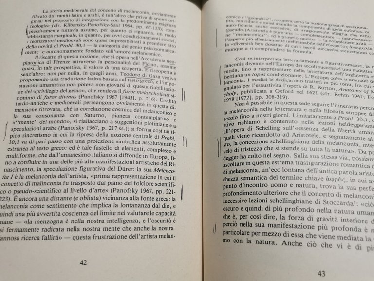 La " melanconia " dell'uomo di genio