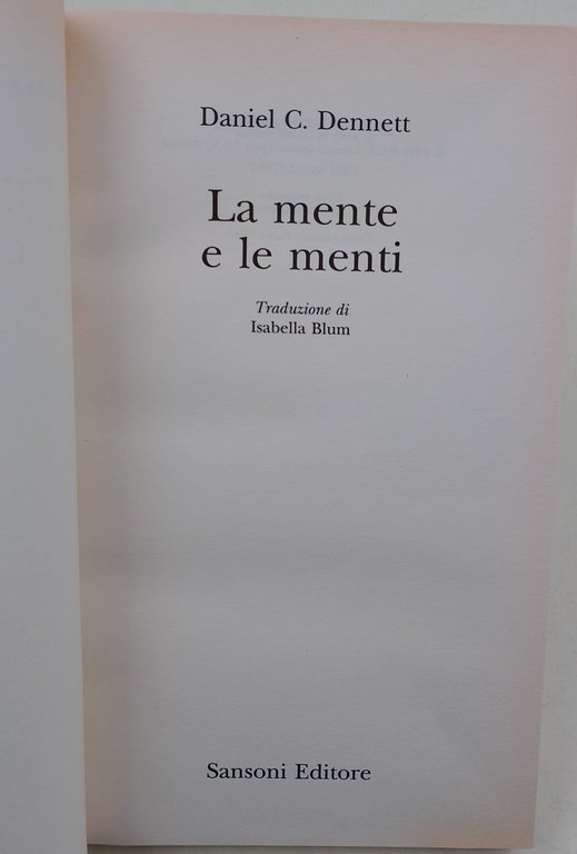 La Mente e le Menti- vero una comprensione della coscienza