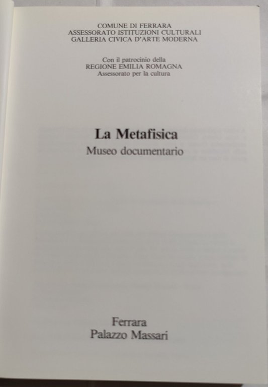 La Metafisica - Museo documentario