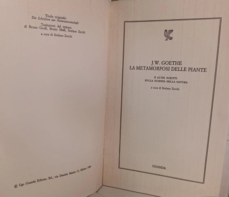 La metamrfosi delle piante