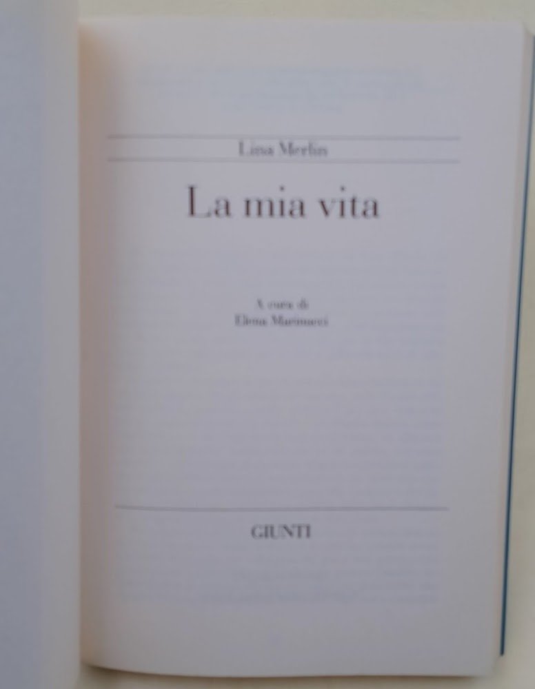 La mia vita