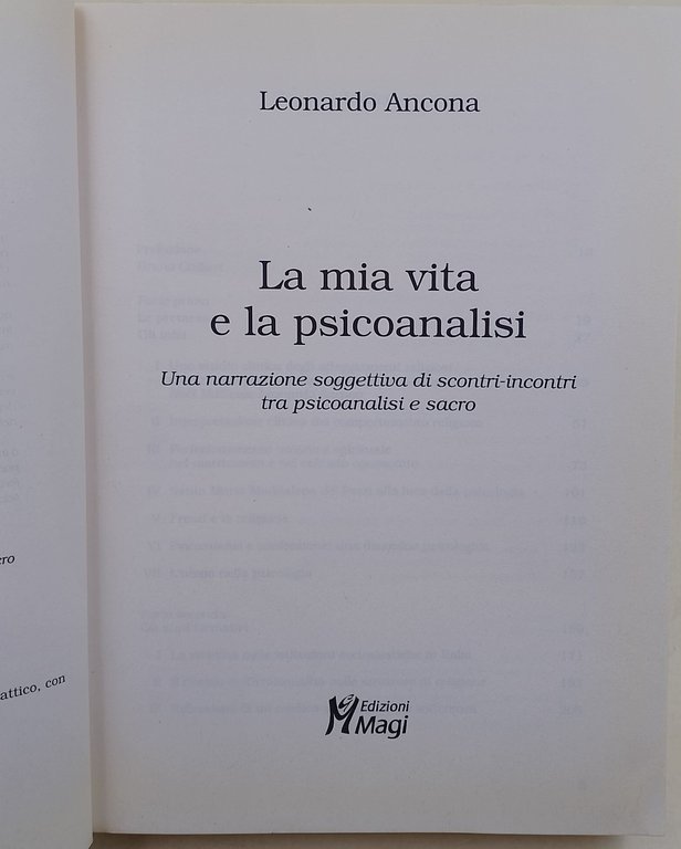 La mia vita e la psicoanalisi-una narrazione soggettiva di scontri-incontri …