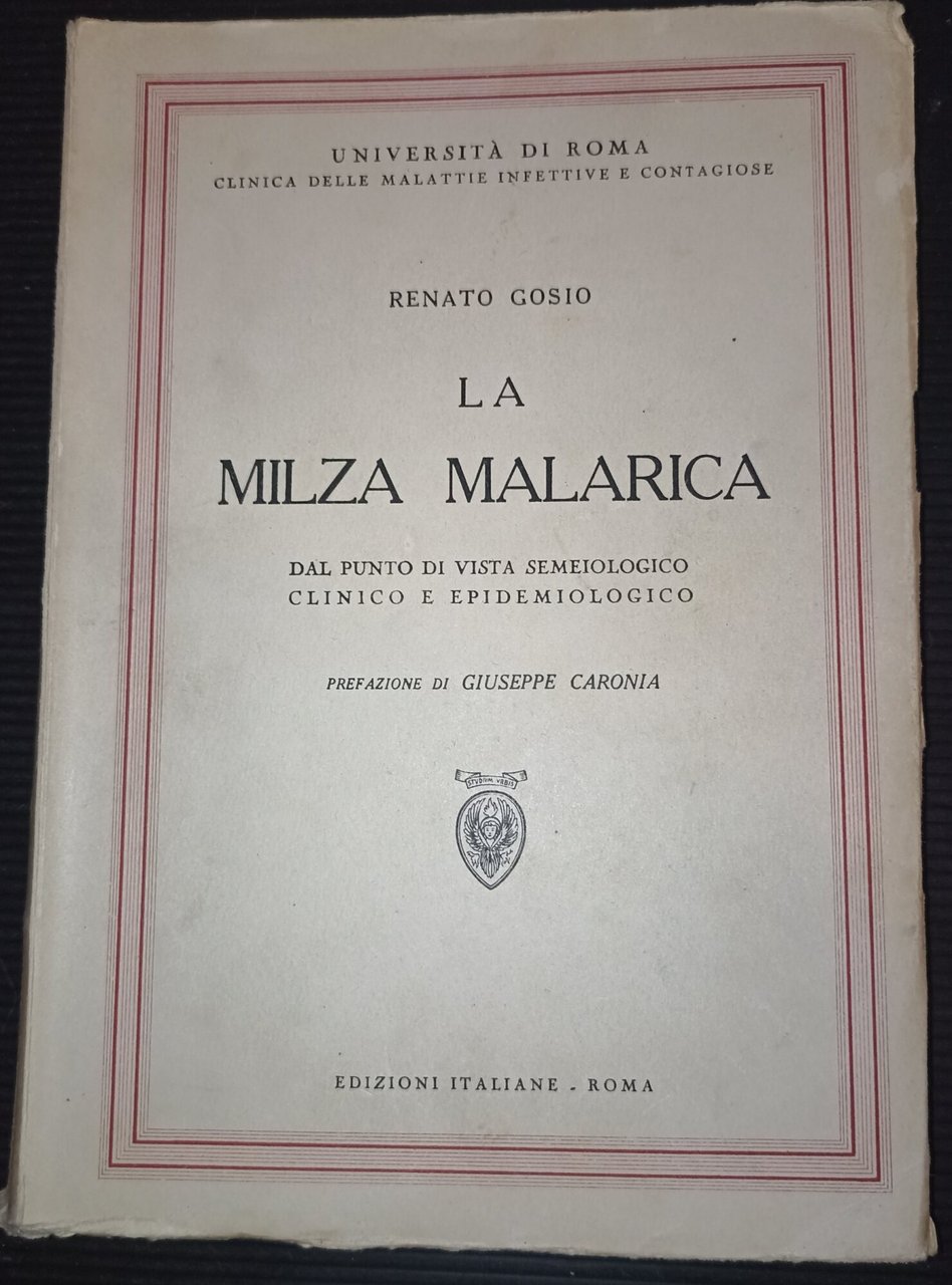 La milza malarica dal punto di vista semeiologico clinico e …