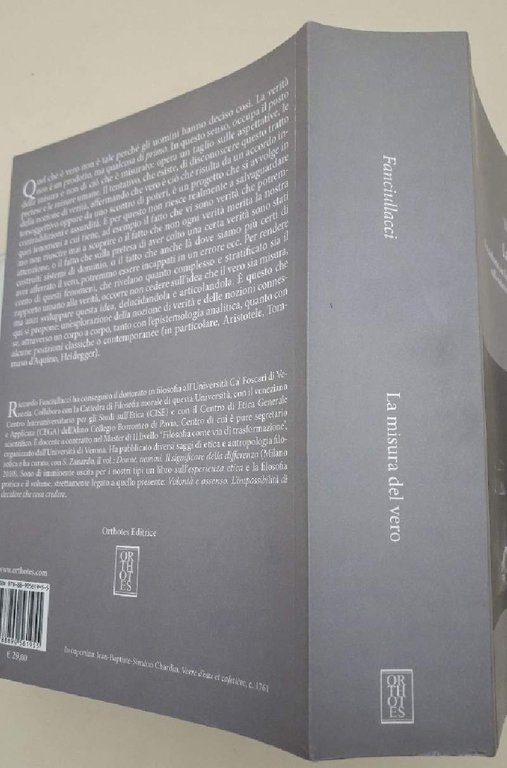 LA MISURA DEL VERO-UN CONFRONTO CON L'EPISTEMOLOGIA CONTEMPORANEA SULLA NATURA …