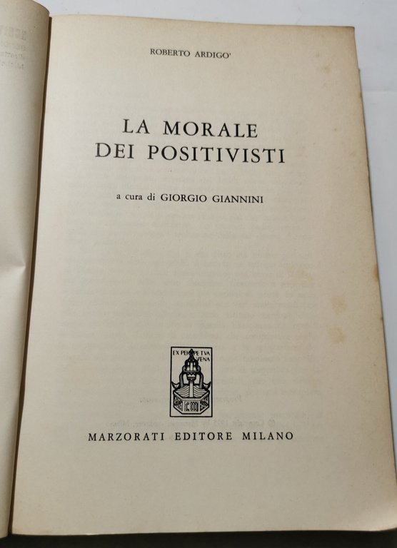 La morale dei positivisti