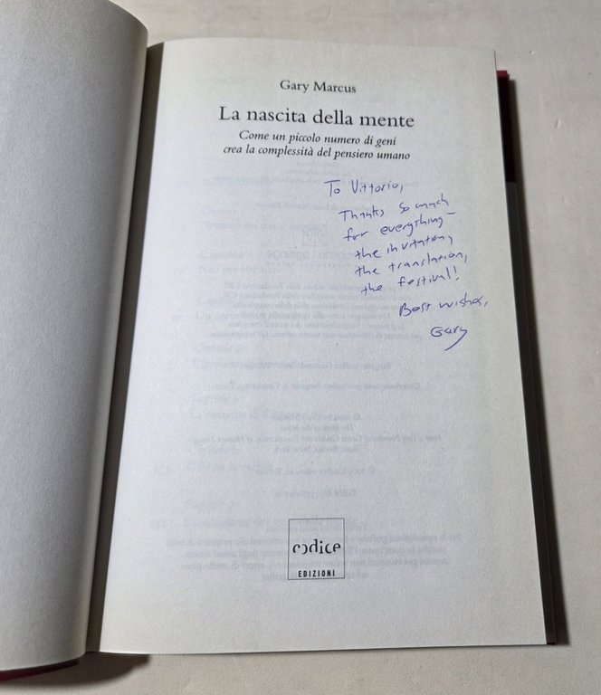 La nascita della mente. Come un piccolo numero di geni …