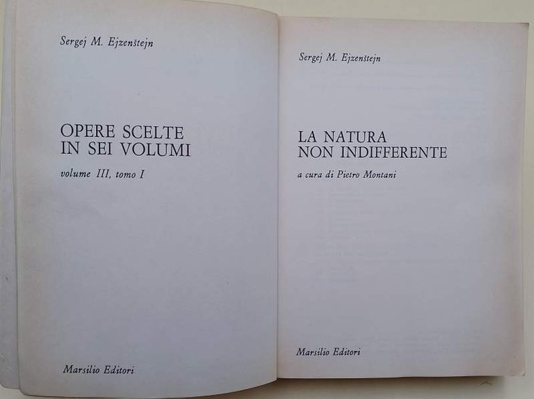 LA NATURA NON INDIFFERENTE (1981)