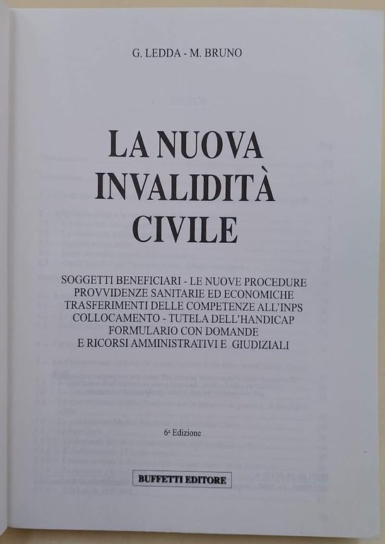 LA NUOVA INVALIDITA CIVILE (1998)