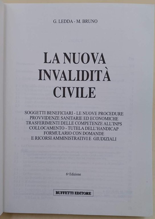 LA NUOVA INVALIDITA CIVILE (1998)