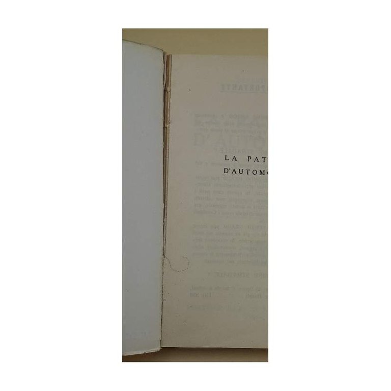 LA PATENTE D'AUTOMOBILE(2^ E 3^ GRADO)(1954)