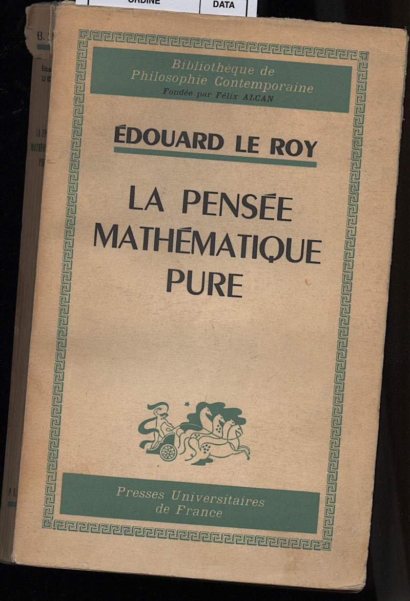 LA PENSEE MATHEMATIQUE PURE