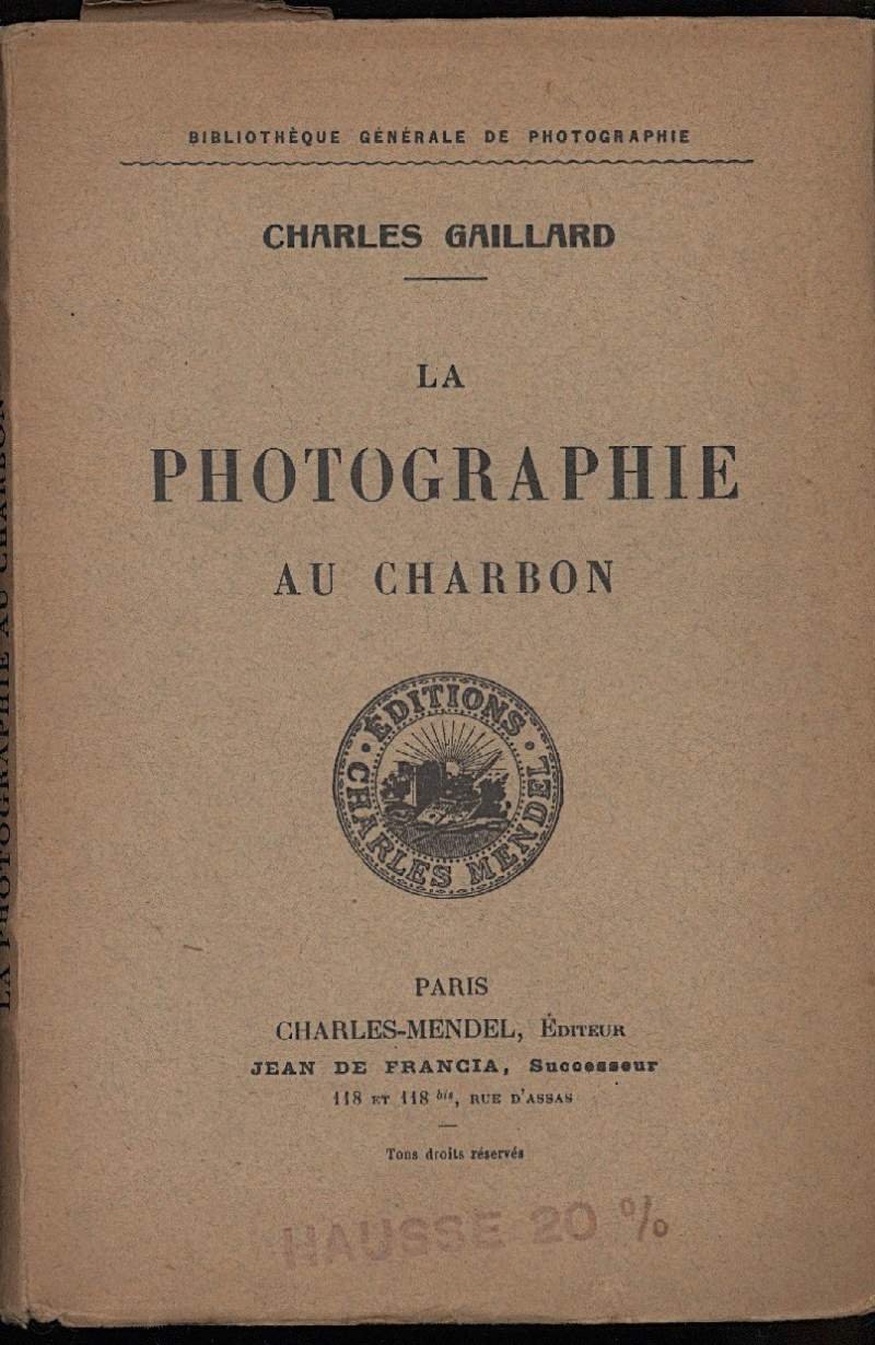 LA PHOTOGRAPHIE AU CHARBON