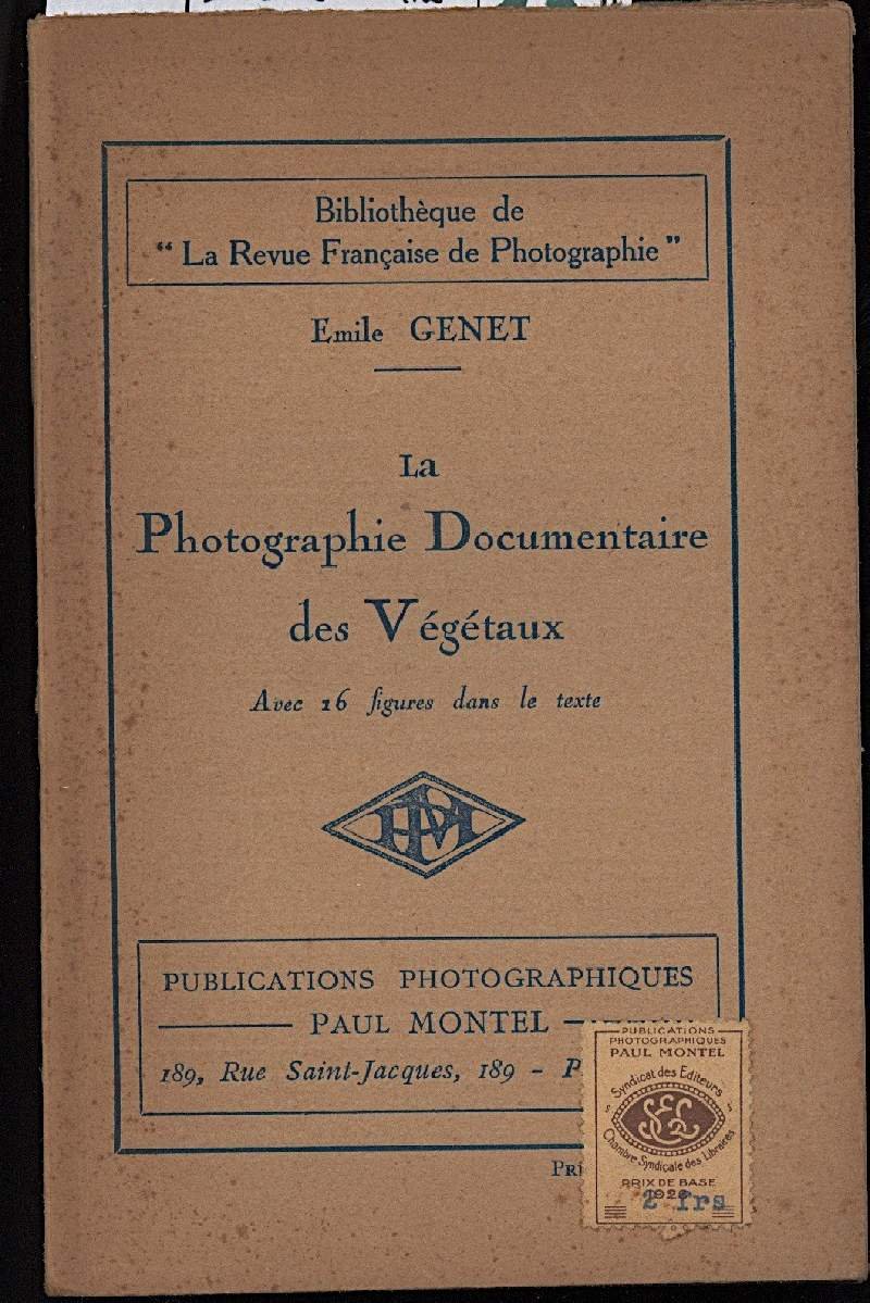LA PHOTOGRAPHIE DOCUMENTAIRE DES VEGETAUX