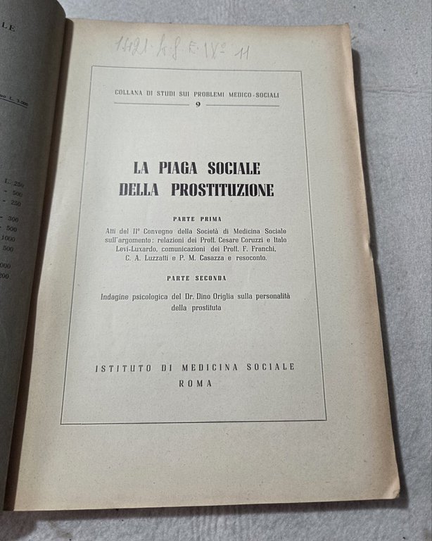 La piaga sociale della prostituzione - Parte prima: Atti del … | Immagine Gallery 2