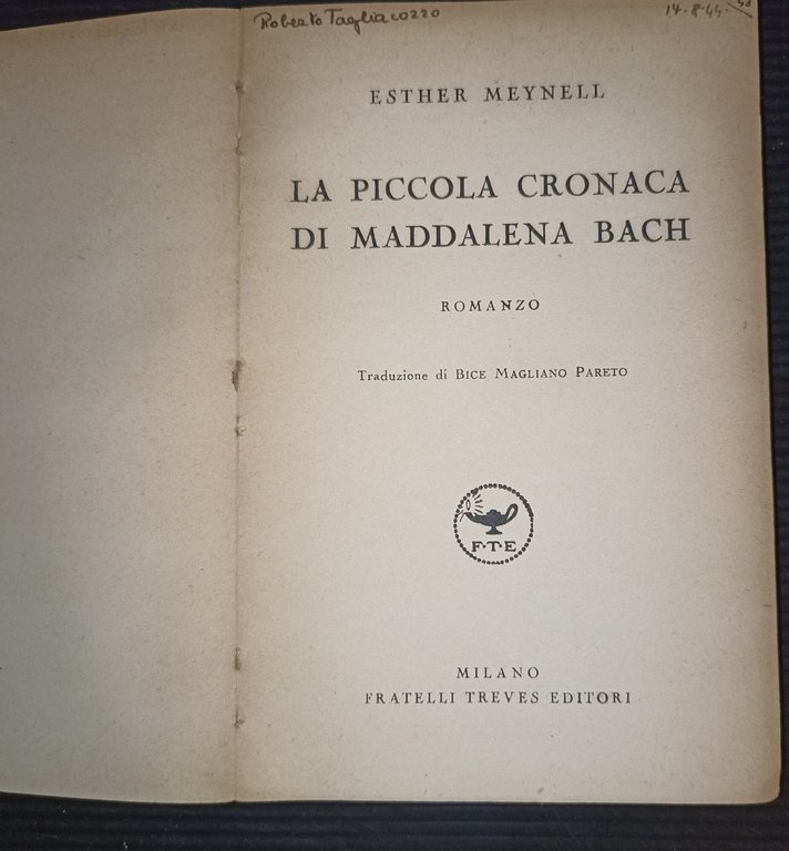 La piccola cronaca di Maddalena Bach