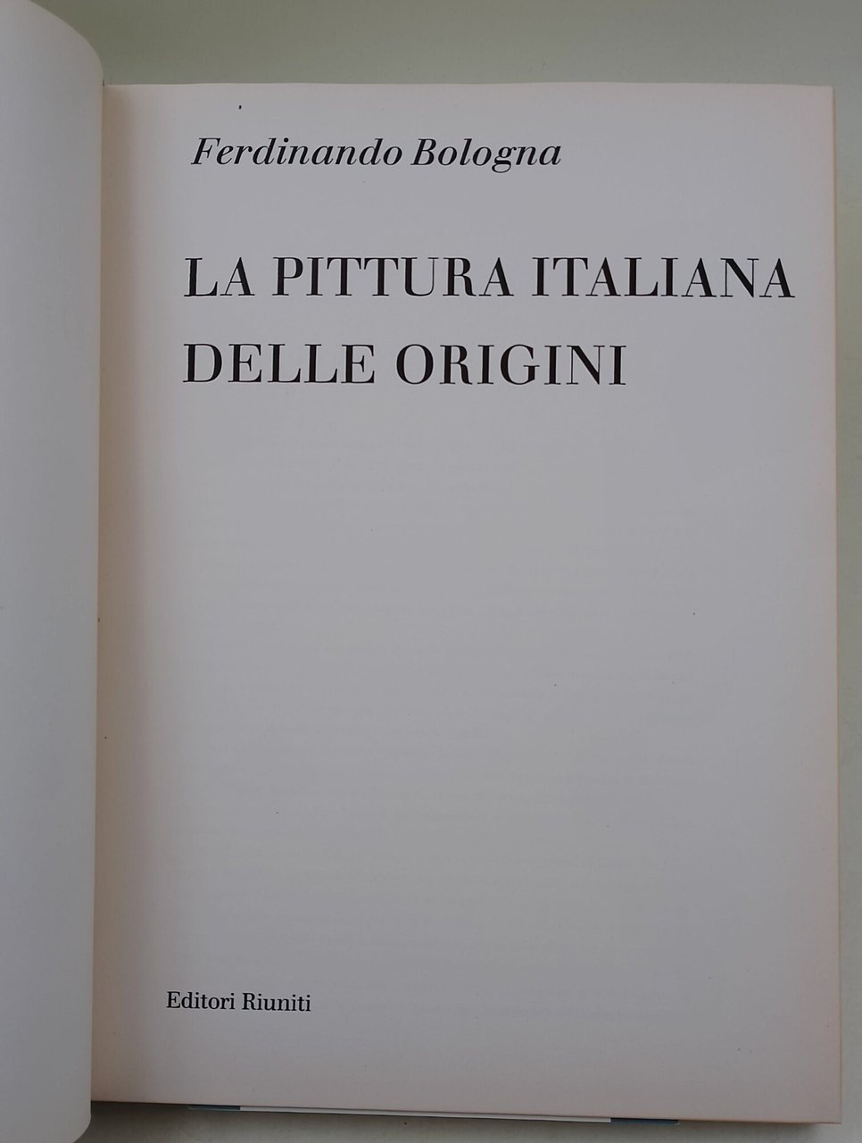 La pittura italiana delle origini