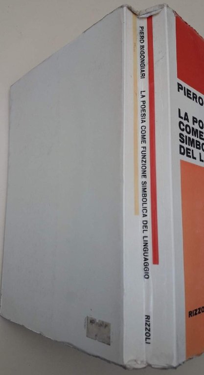 LA POESIA COME FUNZIONE SIMBOLICA DEL LINGUAGGIO(1972)