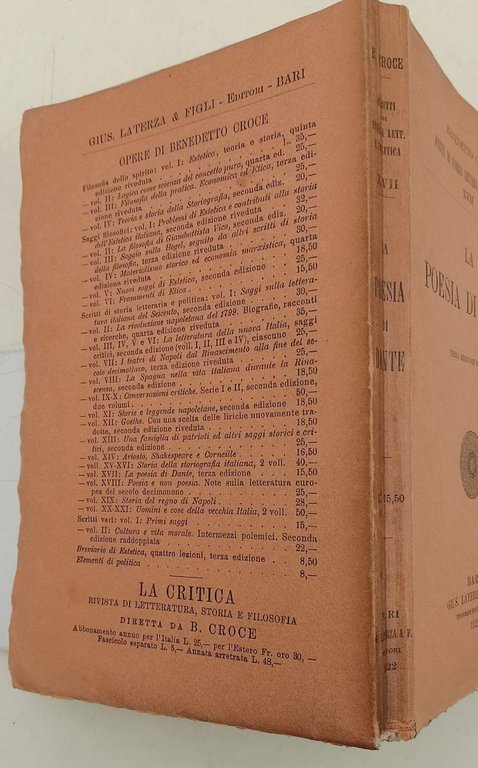 LA POESIA DI DANTE(1922)