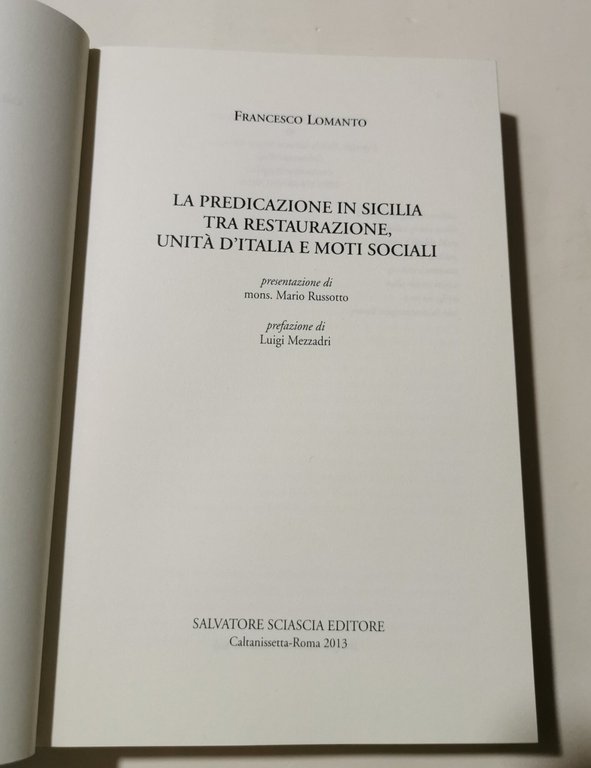 La predicazione in Sicilia tra restaurazione, unita' d'Italia e moti … | Immagine Gallery 2
