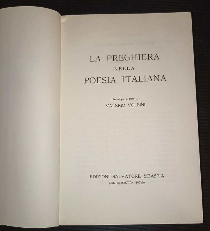 La preghiera nella poesia italiana