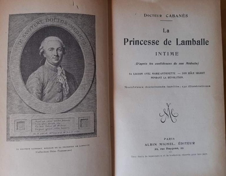 LA PRINCESSE DE LAMBALLE-INTIME