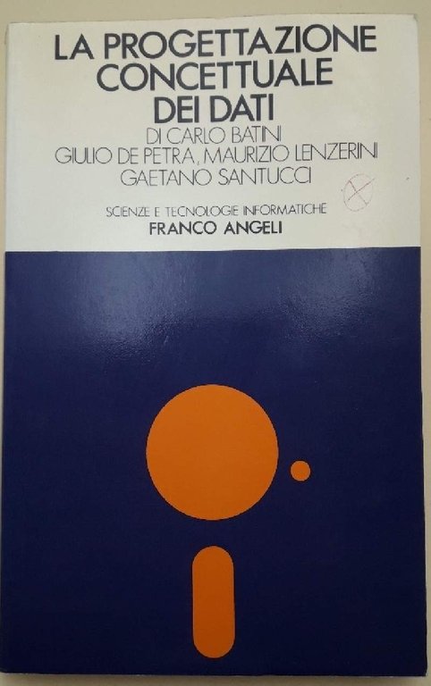 LA PROGETTAZIONE CONCETTUALE DEI DATI(1986)