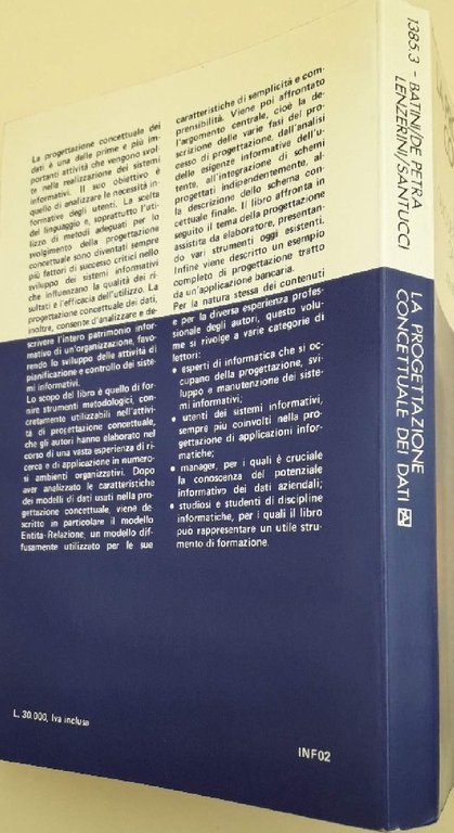 LA PROGETTAZIONE CONCETTUALE DEI DATI(1986)