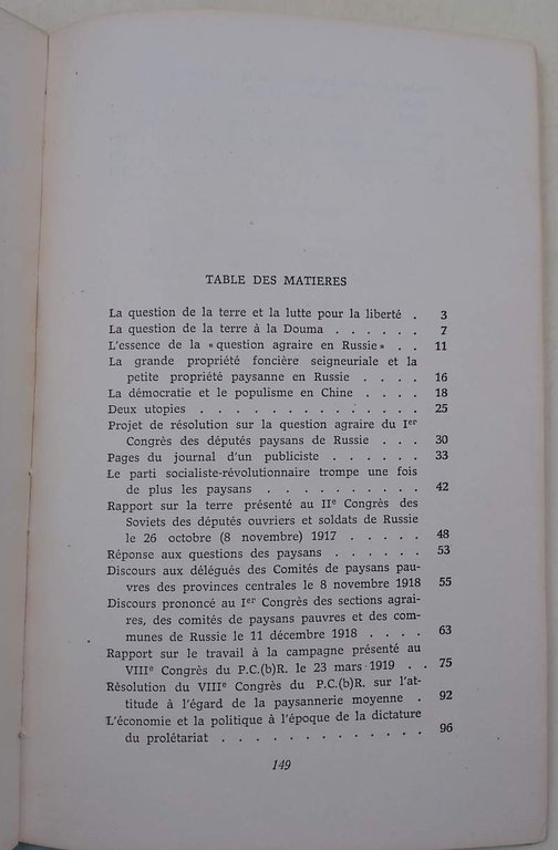 LA QUESTION DE LA TERRE ET LA LUTTE POUR LA …