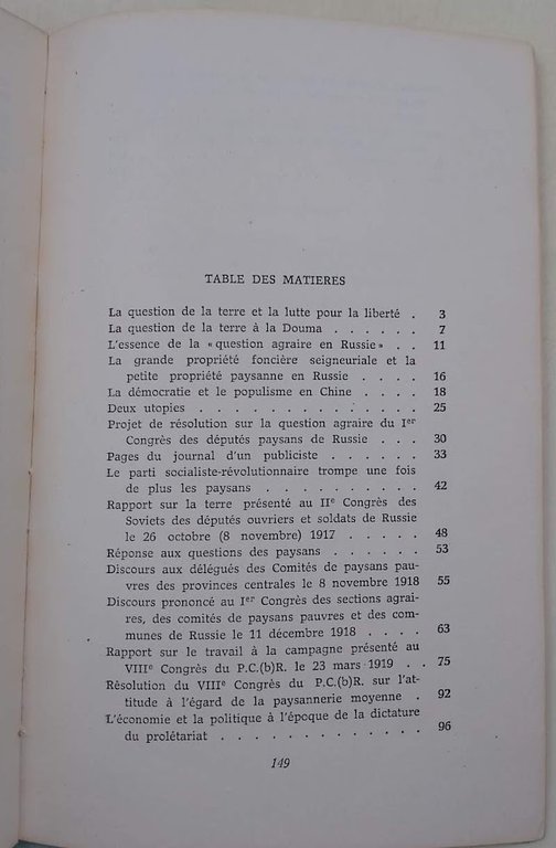 LA QUESTION DE LA TERRE ET LA LUTTE POUR LA …