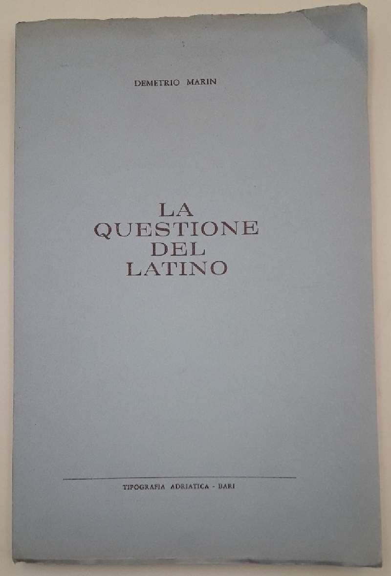 LA QUESTIONE DEL LATINO(anni '70)