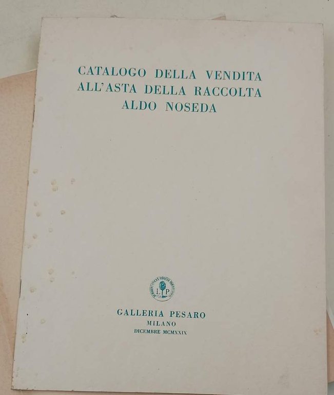LA RACCOLTA ALDO NOSEDA(1939)