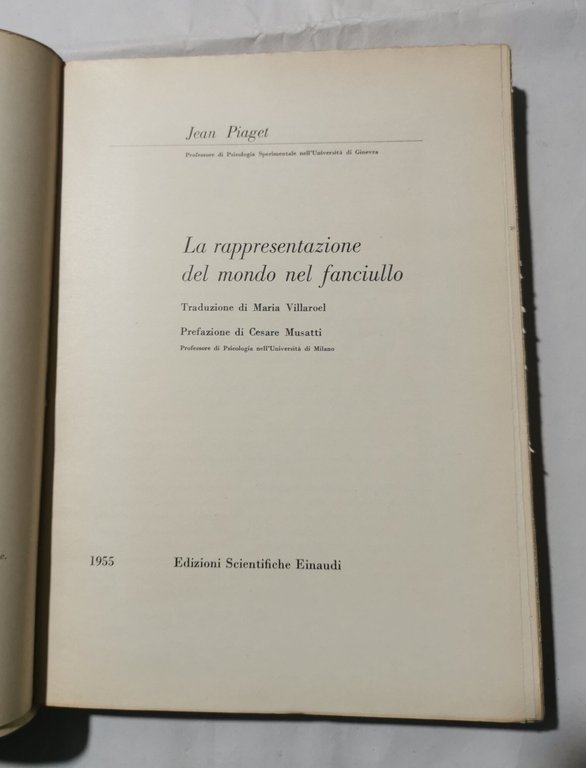 La rappresentazione del mondo nel fanciullo