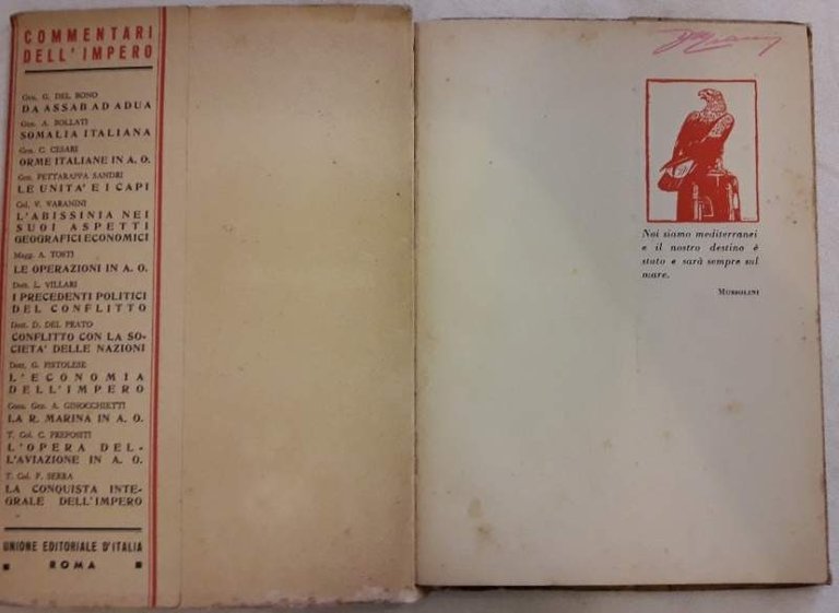 LA REGIA MARINA NELLA CONQUISTA DELL'IMPERO- 1935-XIV 1936-XV(1937)