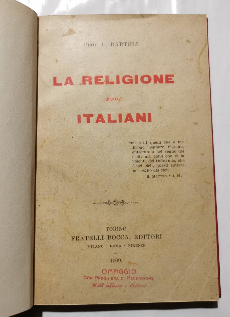 La religione degli italiani | Immagine principale