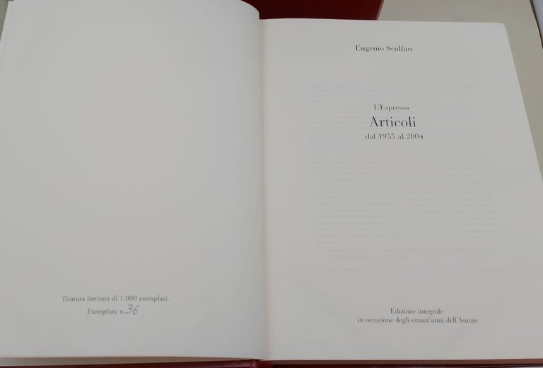 La Repubblica- Articoli dal 1976 al 2004/L'Espresso- Articoli dal 1955 …