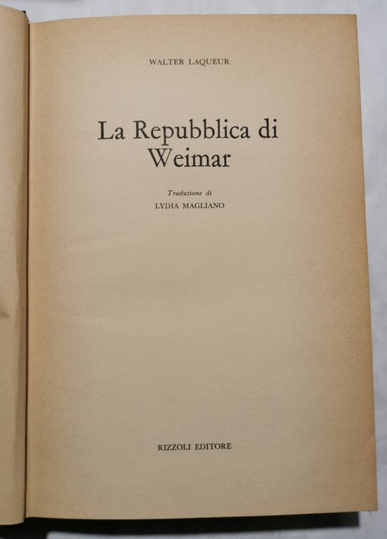 La Repubblica di Weimar | Immagine Gallery 2