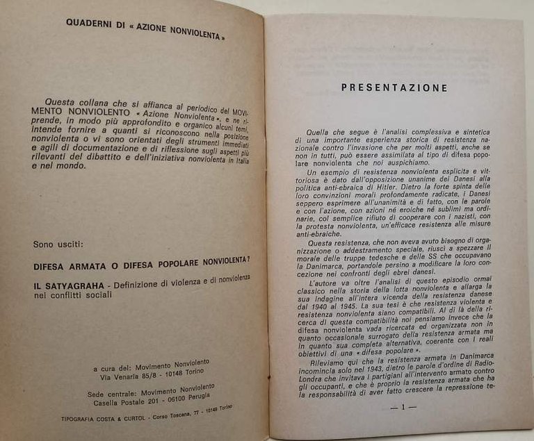 LA RESISTENZA CONTRO L'OCCUPAZIONE TEDESCA IN DANIMARCA(1979)