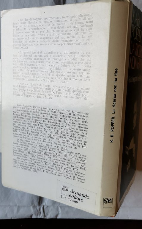 La ricerca non ha fine - Autobiografia intellettuale