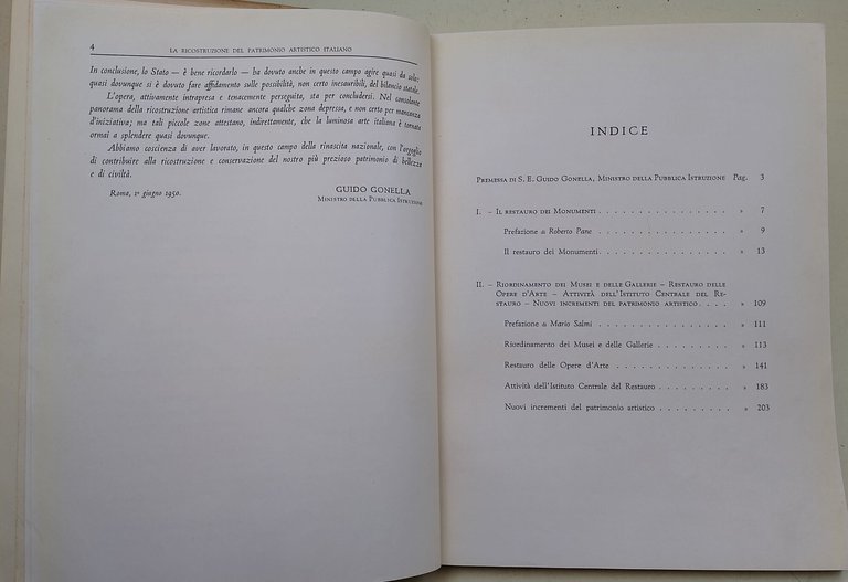 La ricostruzione del patrimonio artistico italiano