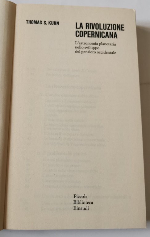 La rivoluzione copernicana - L'astronomia planetaria nello sviluppo del pensiero …