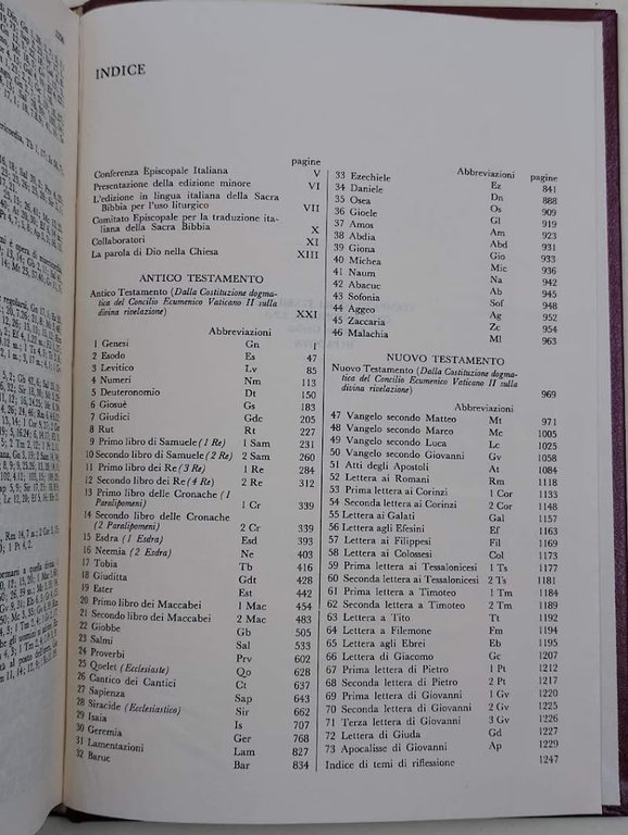 LA SACRA BIBBIA-EDIZIONE UFFICIALE DELLA CEI(1987)