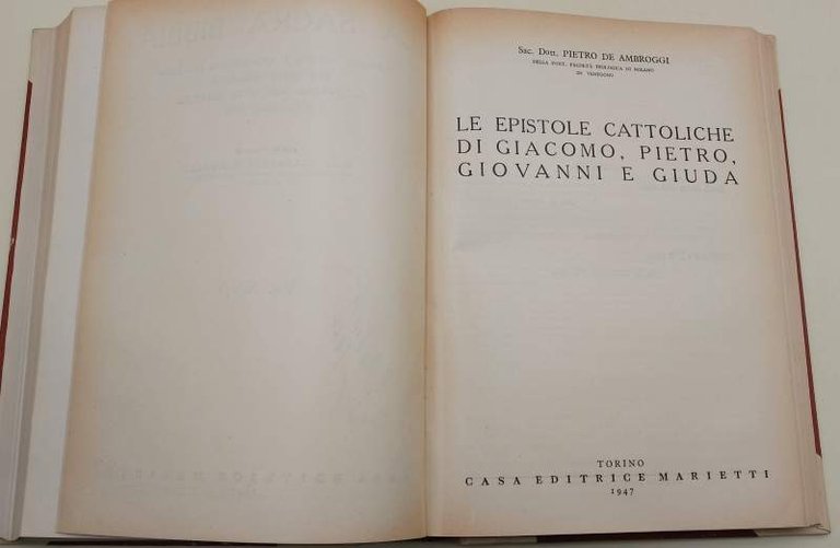 LA SACRA BIBBIA-LE EPISTOLE PASTORALI DI S.PAOLO E TIMOTEO E …
