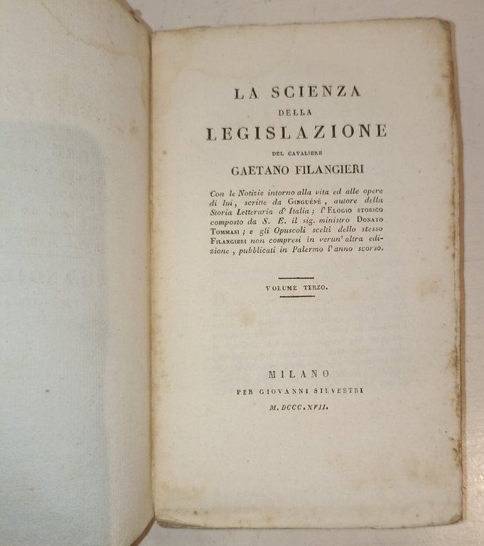 La scienza della legislazione vol.III | Immagine Gallery 4