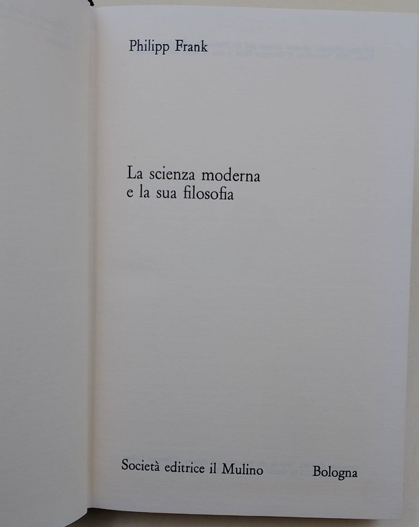 La scienza moderna e la sua filosofia