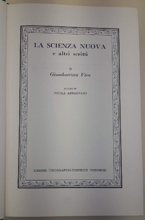 LA SCIENZA NUOVA E ALTRI SCRITTI(1976)