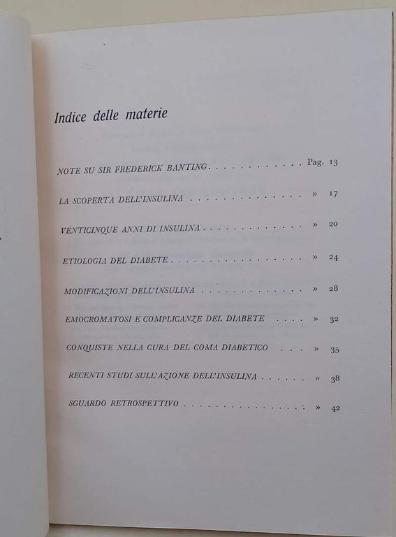 LA SCOPERTA DELL'INSULINA(1949)