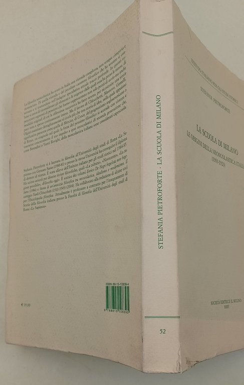 La Scuola di Milano-Le origini della neoscolastica italiana(1909-1923)